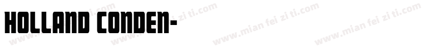 Holland Conden字体转换